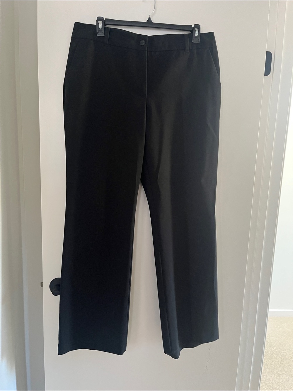 Talbots Black Wide Leg Dress Pants